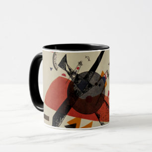 Taza Kandinsky - Naranja, arte abstracto