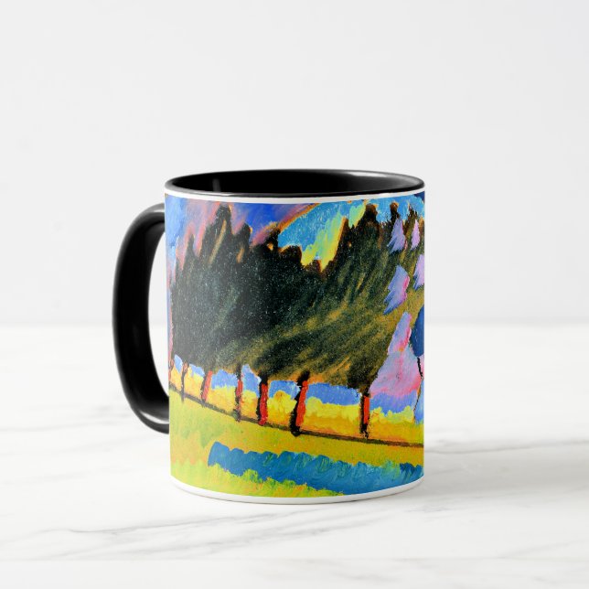 Taza Kandinsky - Paisaje con colinas rodante (Anverso izquierdo)