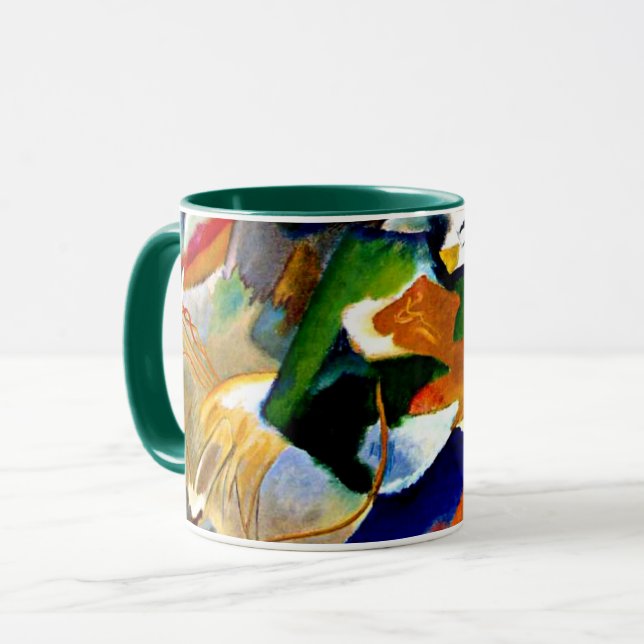 Taza Kandinsky - Pintura con Green Center (Anverso izquierdo)