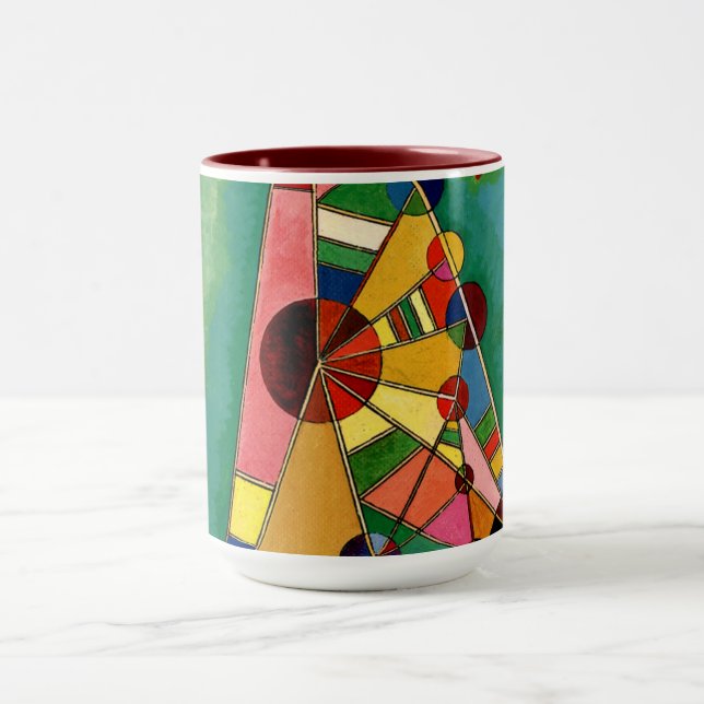 Taza Kandinsky - Triángulo multicolor (Centro)