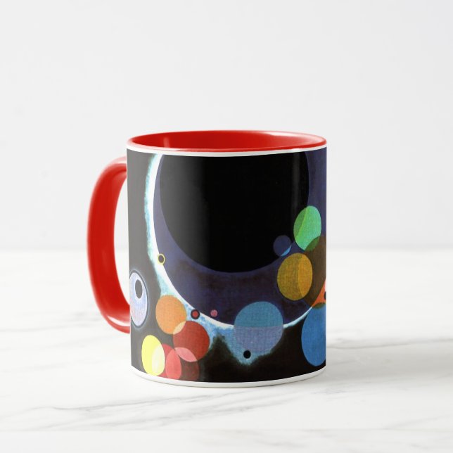 Taza Kandinsky - Varios Círculos, pintura famosa (Anverso izquierdo)