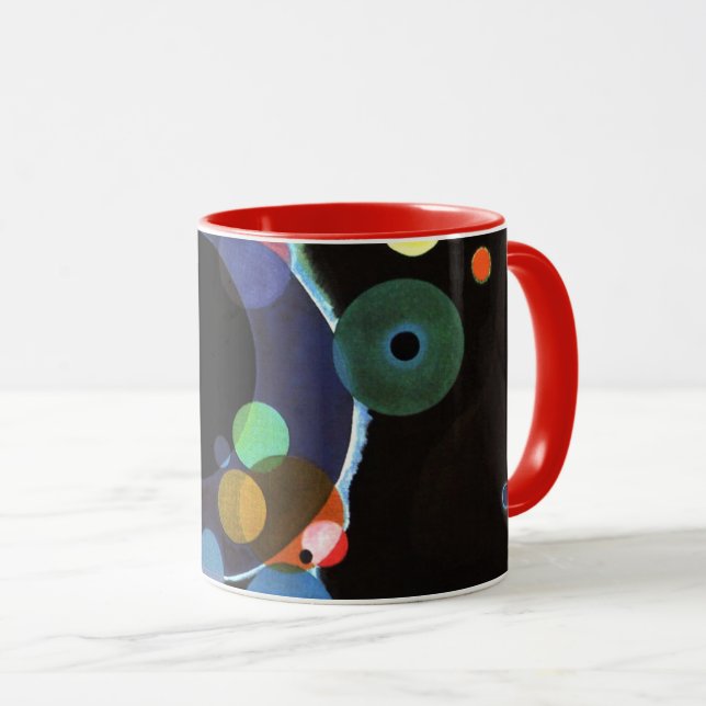 Taza Kandinsky - Varios círculos, pintura famosa, (Anverso derecho)