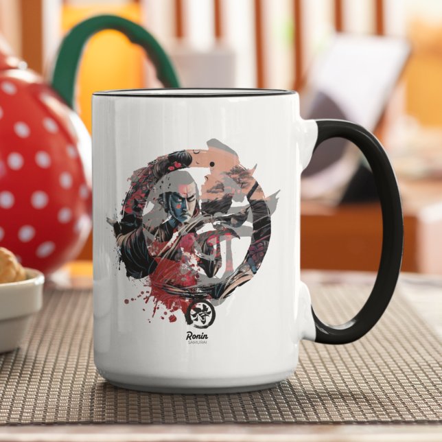 Taza Kanji Samurai Ronin Mug (Subido por el creador)