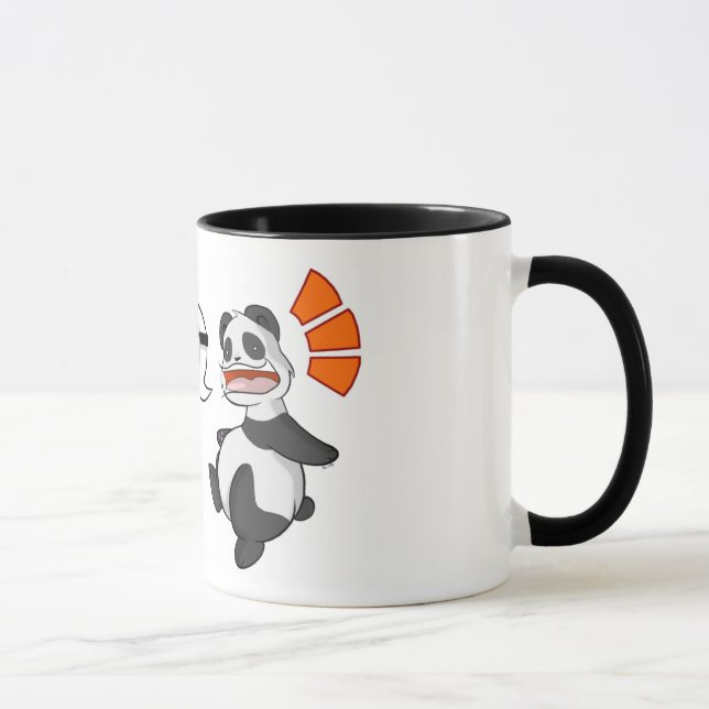Taza Kanji/taza del "café" de la panda (Derecha)