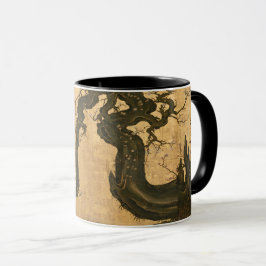 Taza Kano Sansetsu "ciruelo viejo "