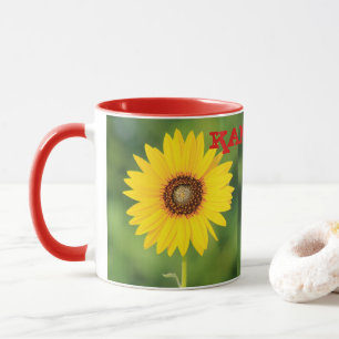 Taza Kansas Sunflower Coffee Mug/Cup