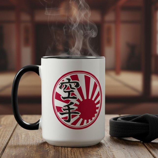 Taza Karate Kanji Rising Sun (Subido por el creador)