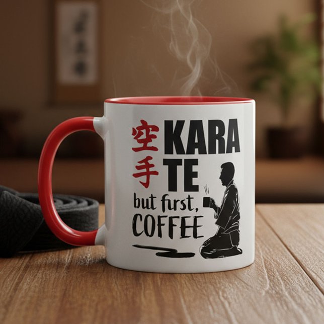 Taza Karate, pero café, primero (Subido por el creador)