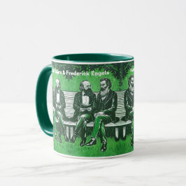 Taza Karl Marx y Fredrich Engels el manifiesto Mug