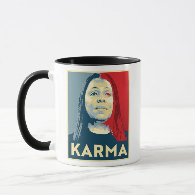 Taza KARMA: Letitia James (Izquierda)