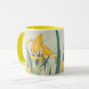 Taza Katsushika Hokusai - Grasshopper e Iris