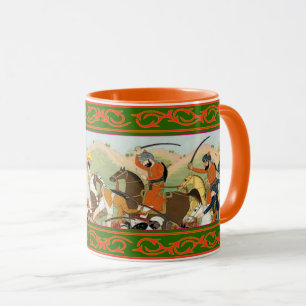 Taza Kaur - arte histórico sikh #2 - naranja