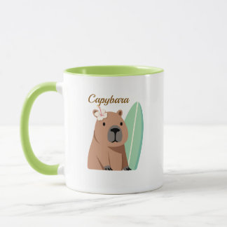 Taza Kawaii Capybara Coffee Cup, Funny Animal Gift, Aes