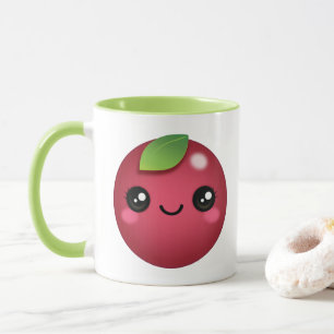 Taza Kawaii Cranberry de dos tones de café Mug