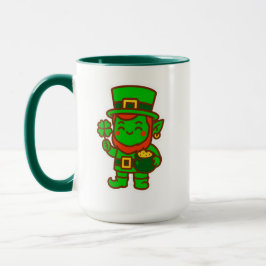 Taza Kawaii Lucky Leprechaun
