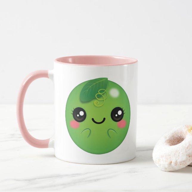 Taza Kawaii Pea (Con donut)
