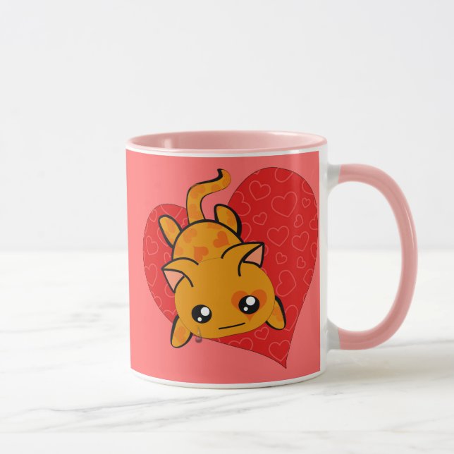 Taza Kawaii Valentine Kitty (Derecha)