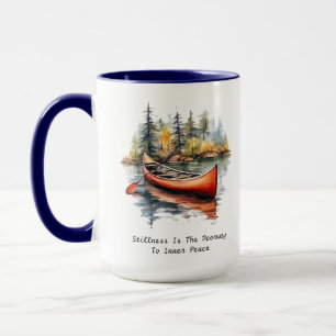 Taza Kayak de Acuarela en el Lago