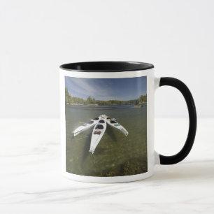 Taza Kayak flota en el descanso a última hora de la ta