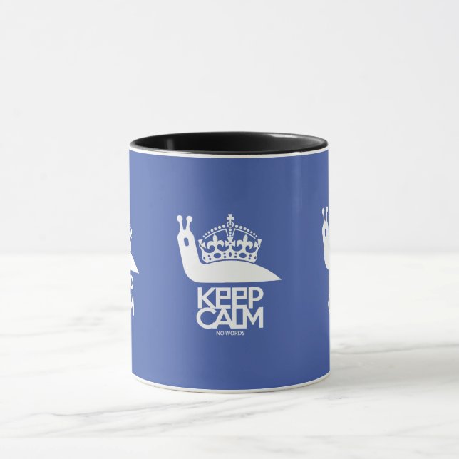 TAZA KEEP CALM NO WORDS BY MASANSER (Centro)