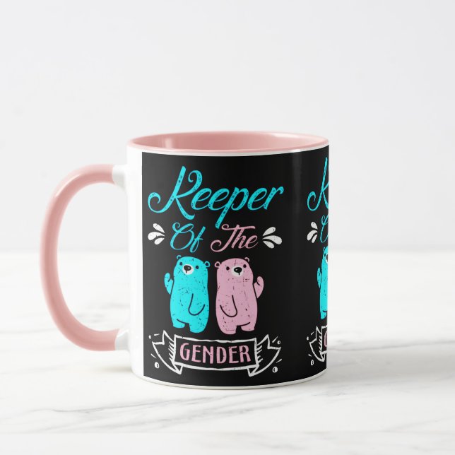 Taza Keeper of the Gender Pink and Blue Teddy Bear (Izquierda)