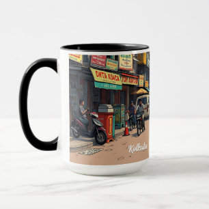 Taza Keepsake Souvenir para el centro de Kolkata, India