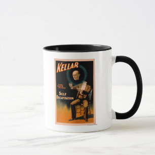 Taza Kellar que realiza magia de la degollación del un