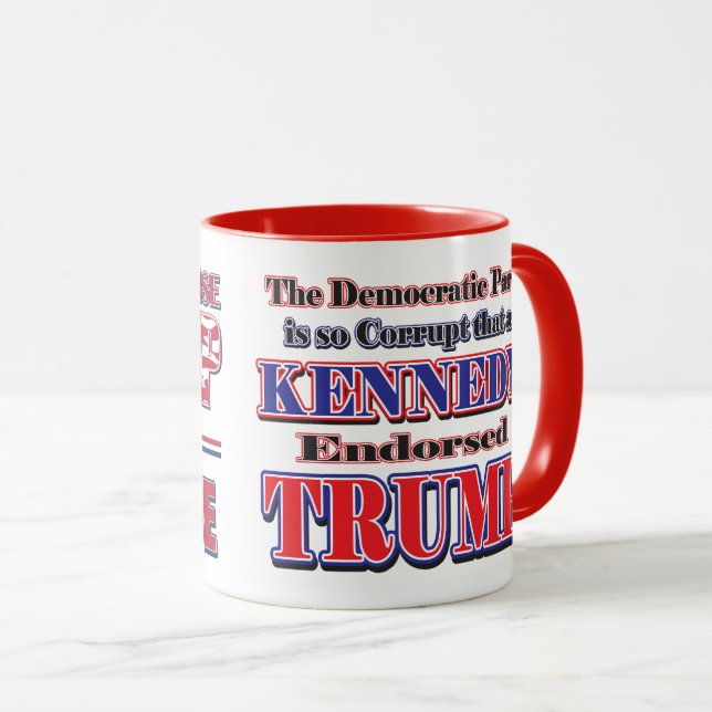 Taza Kennedy respalda a TRUMP (Anverso derecho)