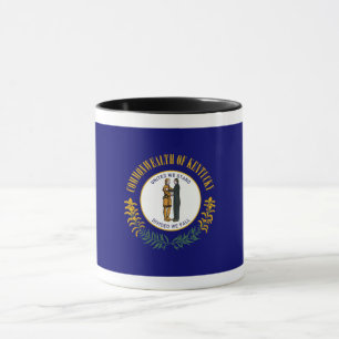Taza Kentucky: Bandera estatal de la Commonwealth de Bl