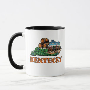 Taza Kentucky State Esquema Tattoo Style Horario Bourbo