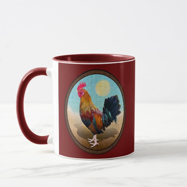 Taza Key West - Óvalo de cosecha de gallos gitanos (Izquierda)