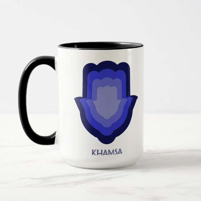 Taza Khamsa Blue Mug (Izquierda)