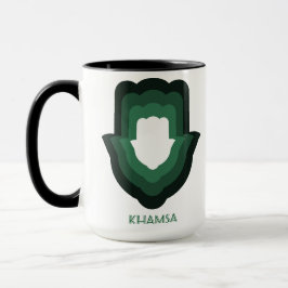 Taza Khamsa Green Mug