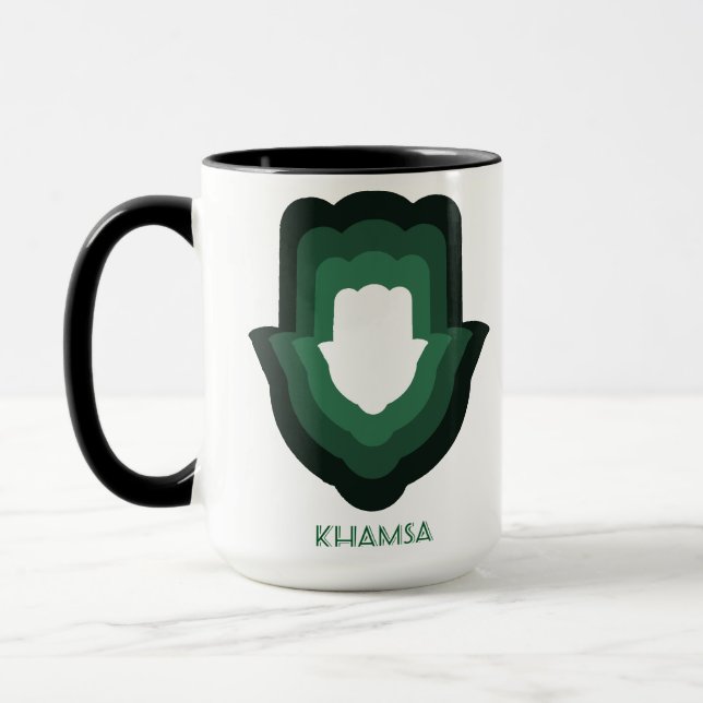 Taza Khamsa Green Mug (Izquierda)