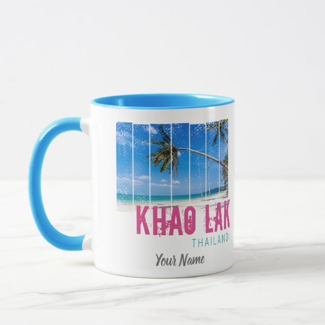Taza Khao Lak Phang-Nga Souvenir Tailandés de Playa Vin (Izquierda)