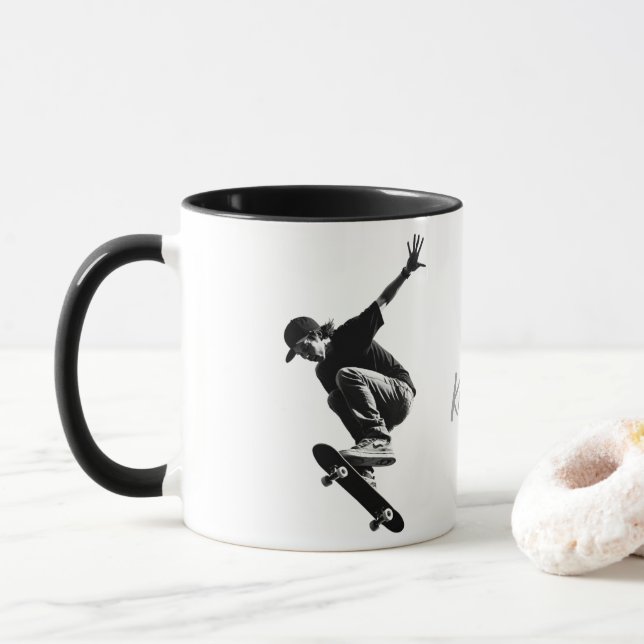 Taza Kickflip A Orbita Lunar (Con donut)