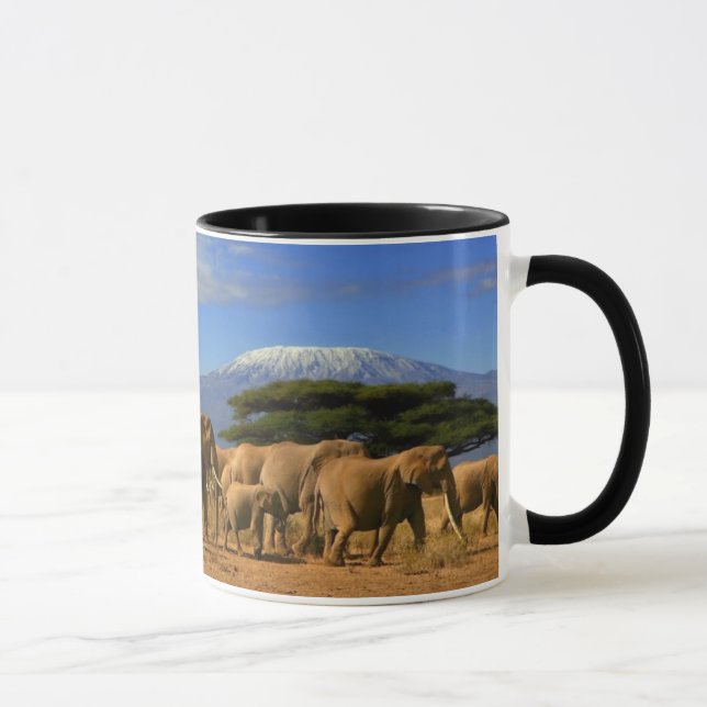 Taza Kilimanjaro y elefantes (Derecha)
