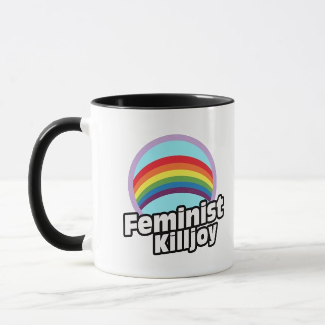 Taza Killjoy feminista - Killjoy del arco iris -- (Izquierda)