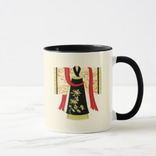 Taza Kimono japonés tradicional con impresión floral