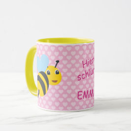 Taza Kindertasse Biene - Hier schlürft | 