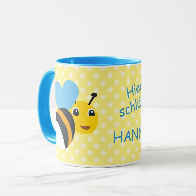 Taza Kindertasse Hummel - Hier schlürft |  (Anverso izquierdo)