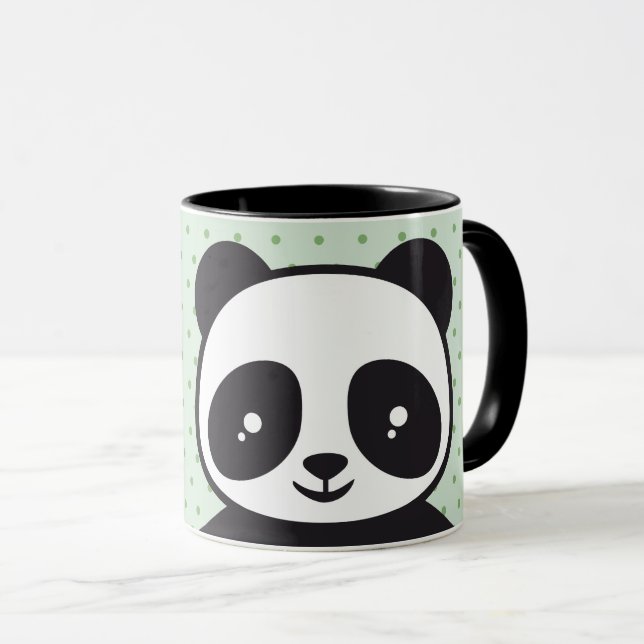 Taza Kindertasse Pandabär - grün |  (Anverso derecho)