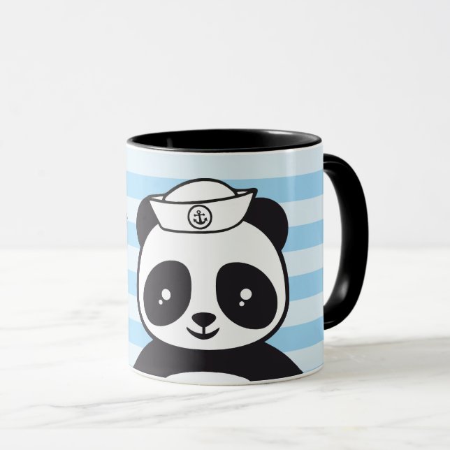 Taza Kindertasse Pandabär - Matrose |  (Anverso derecho)
