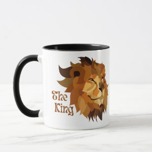 TAZA KING LION ILUSTRACION MUNDO MEJOR PAPÁ