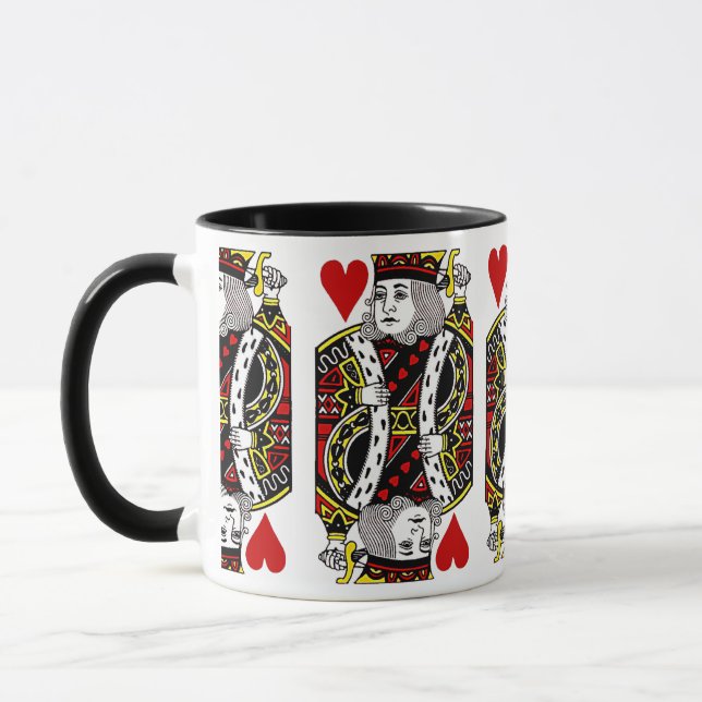 Taza King of Hearts Design Coffee Mug (Izquierda)