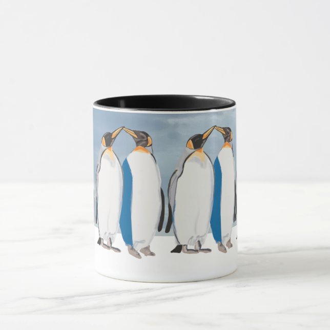 Taza King Penguin Pair Kissing  (Centro)