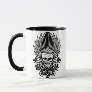 Taza King Skull gótico