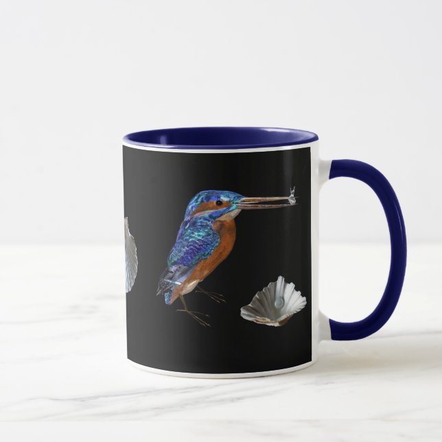 Taza KINGFISHER , Azul eléctrico, negro (Derecha)