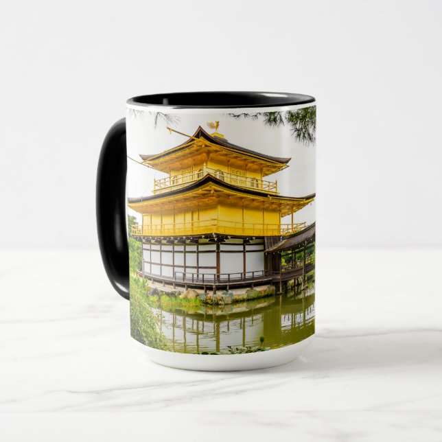 Taza Kinkaku-ji, el pabellón dorado, Kioto (Anverso izquierdo)