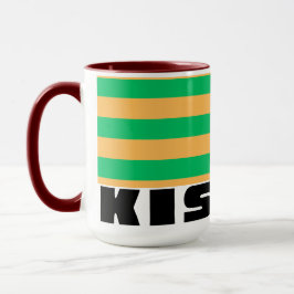 Taza Kismet Mint  burgundy